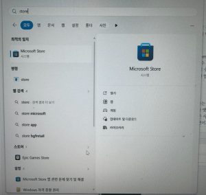 윈도우스토어 찾기